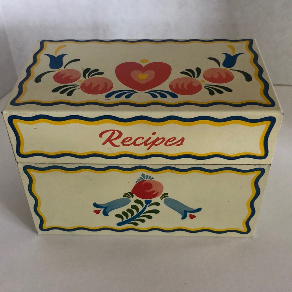 Vintage 1949 Stanley home file recipe box